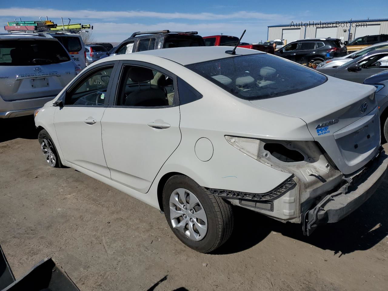 2016 Hyundai Accent Se White vin: KMHCT4AE8GU079387