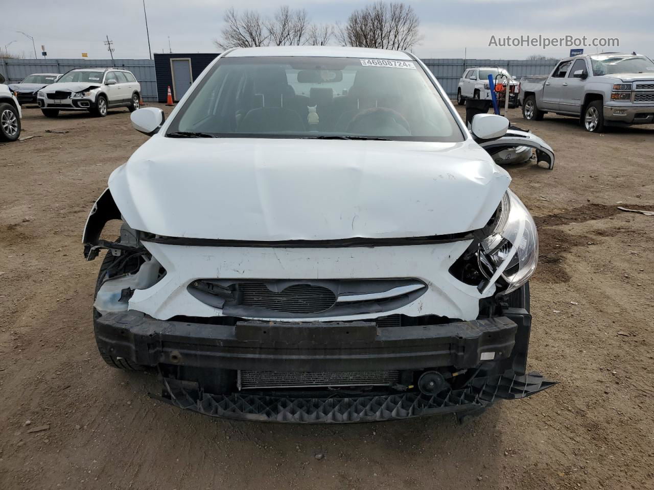 2016 Hyundai Accent Se White vin: KMHCT4AE8GU079695