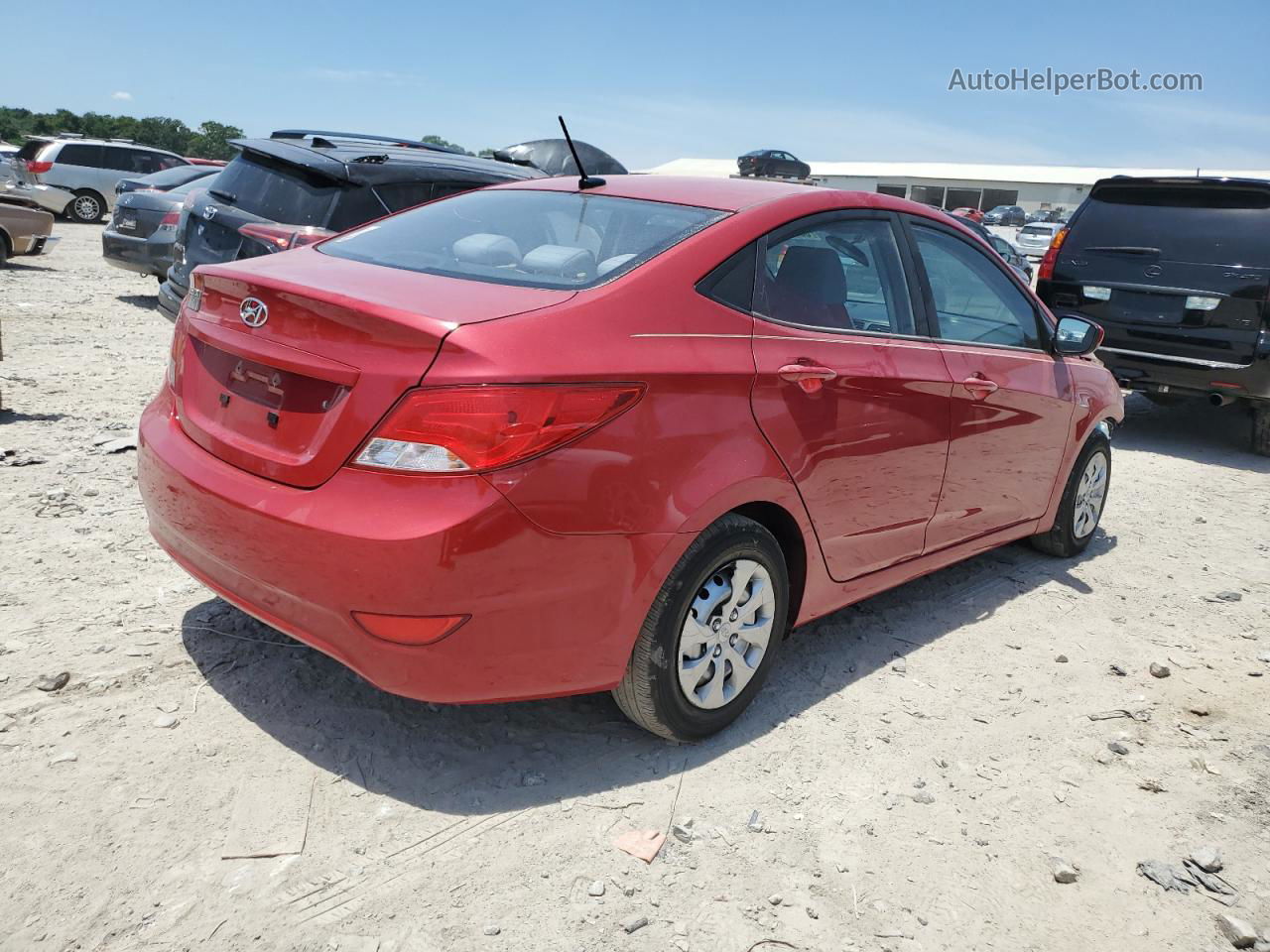 2016 Hyundai Accent Se Red vin: KMHCT4AE8GU125395