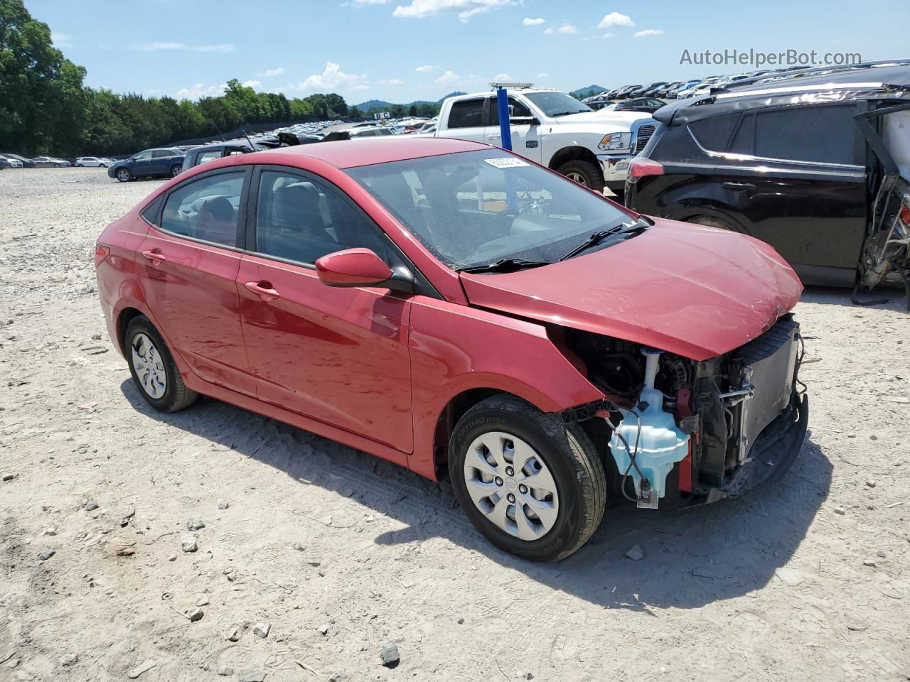 2016 Hyundai Accent Se Red vin: KMHCT4AE8GU125395