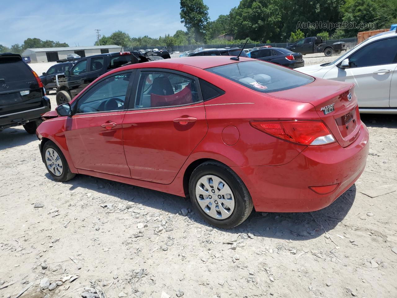 2016 Hyundai Accent Se Красный vin: KMHCT4AE8GU125395