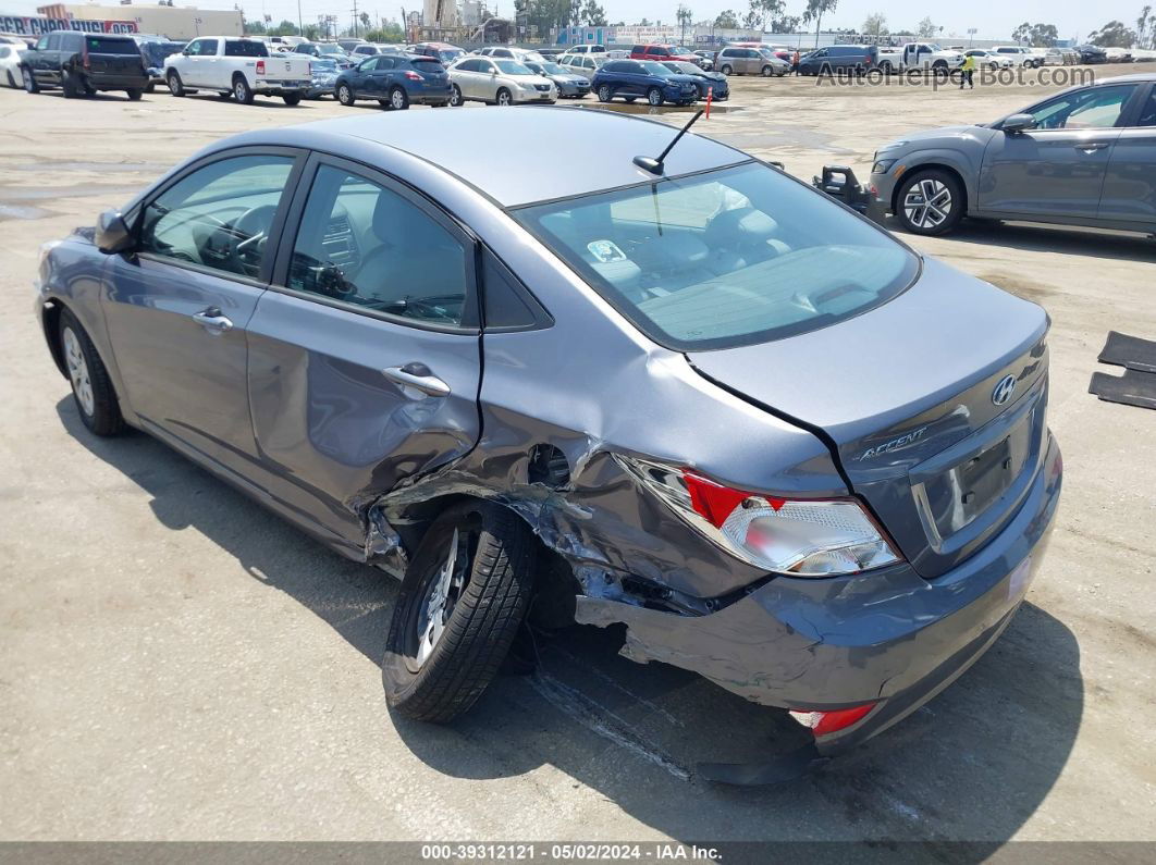 2016 Hyundai Accent Se Gray vin: KMHCT4AE8GU164035