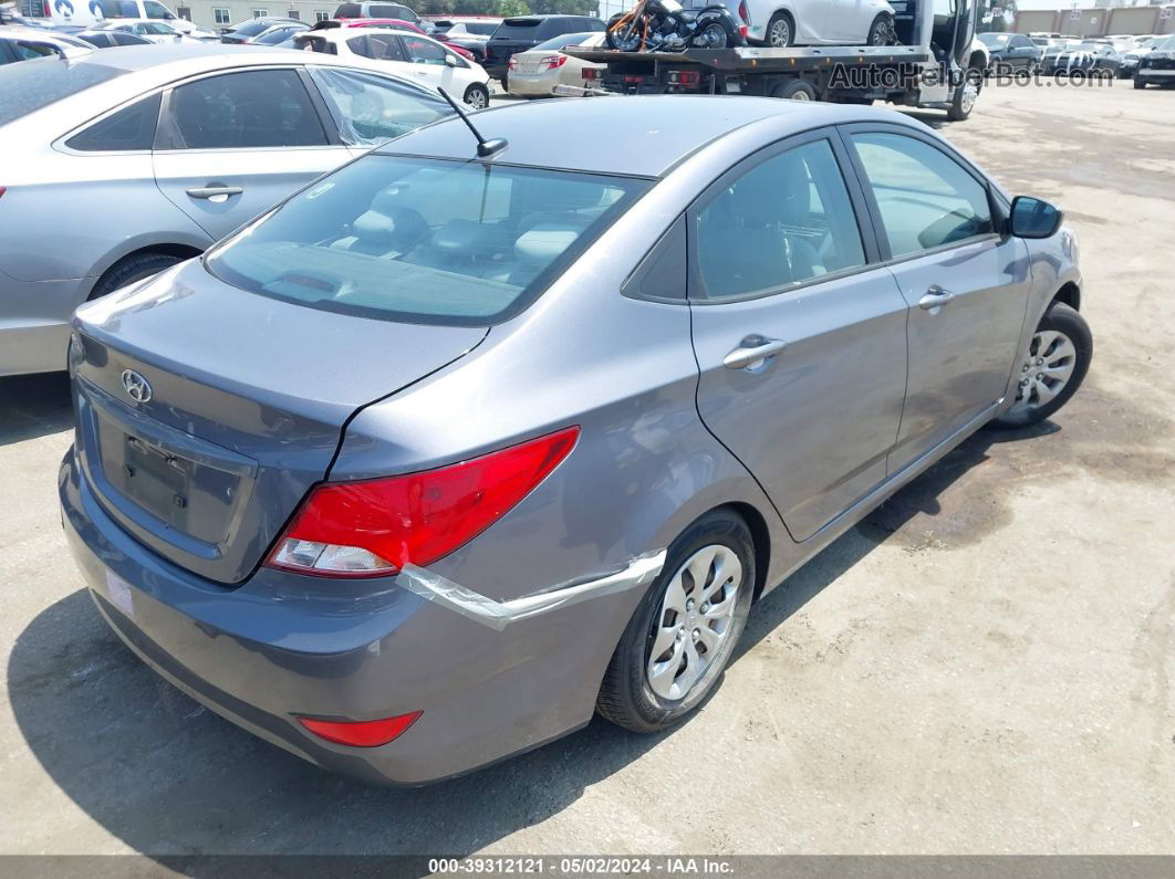 2016 Hyundai Accent Se Gray vin: KMHCT4AE8GU164035