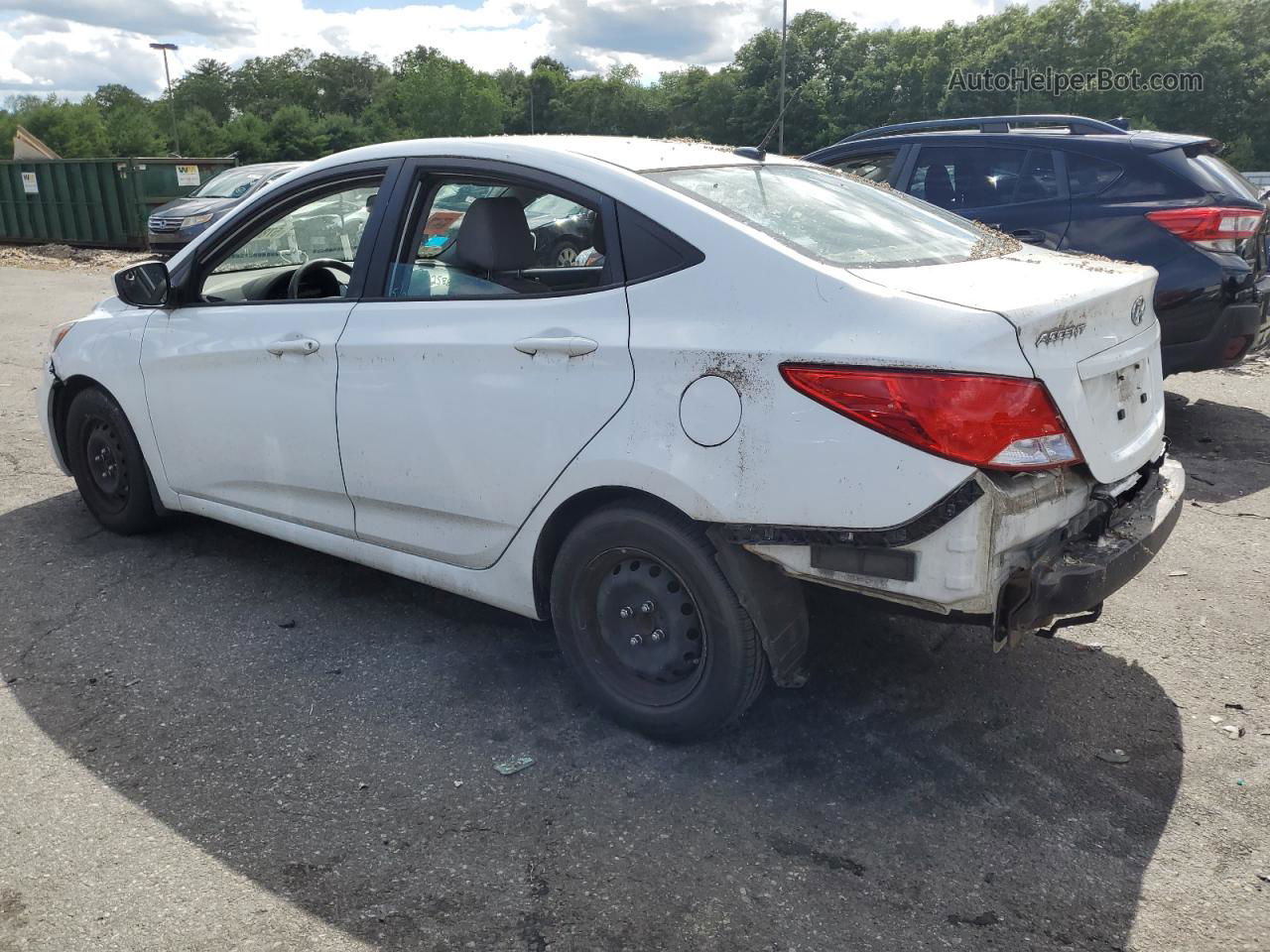 2016 Hyundai Accent Se White vin: KMHCT4AE8GU165525