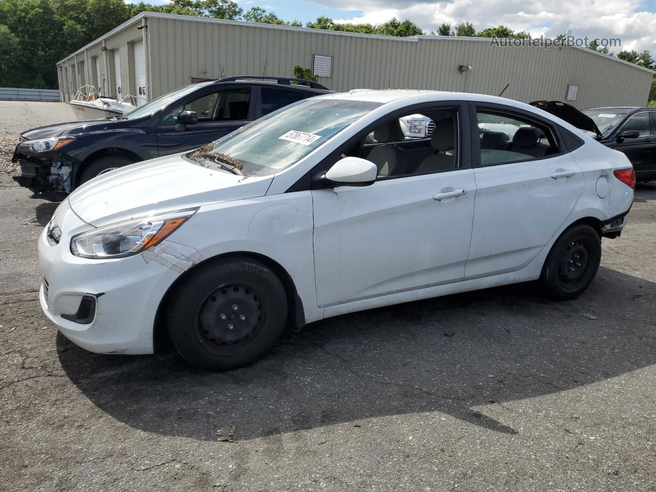 2016 Hyundai Accent Se White vin: KMHCT4AE8GU165525