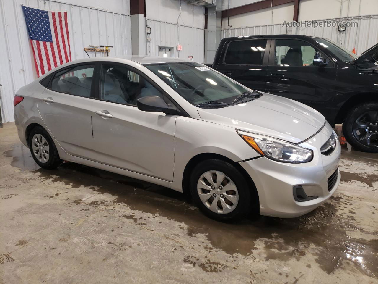 2016 Hyundai Accent Se Silver vin: KMHCT4AE8GU955116