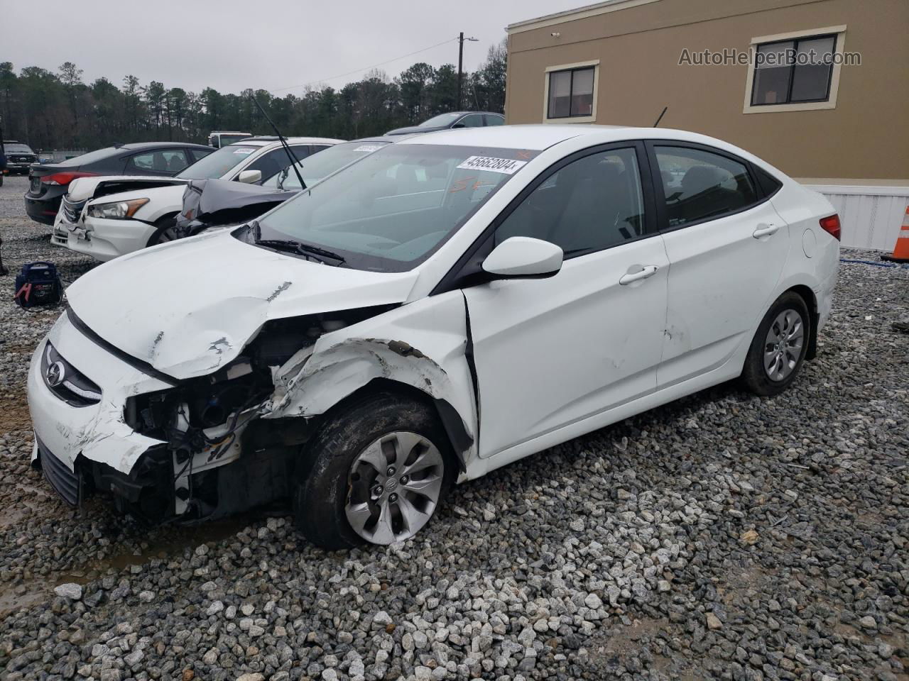 2016 Hyundai Accent Se White vin: KMHCT4AE8GU963619