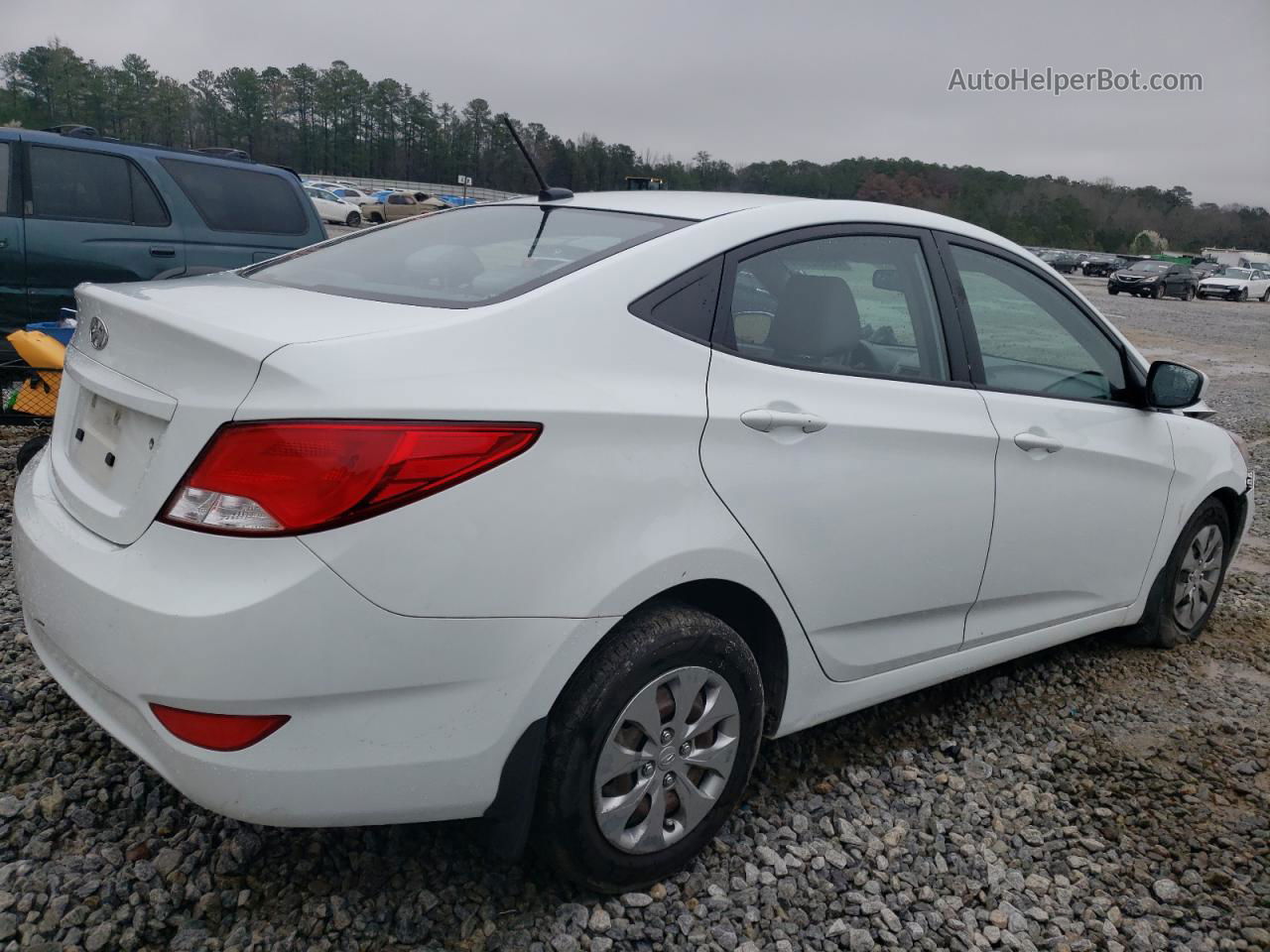 2016 Hyundai Accent Se White vin: KMHCT4AE8GU963619