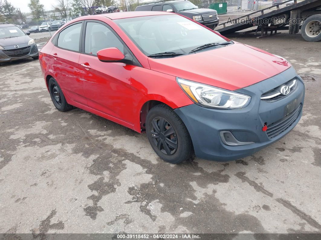 2016 Hyundai Accent Se Красный vin: KMHCT4AE8GU966746