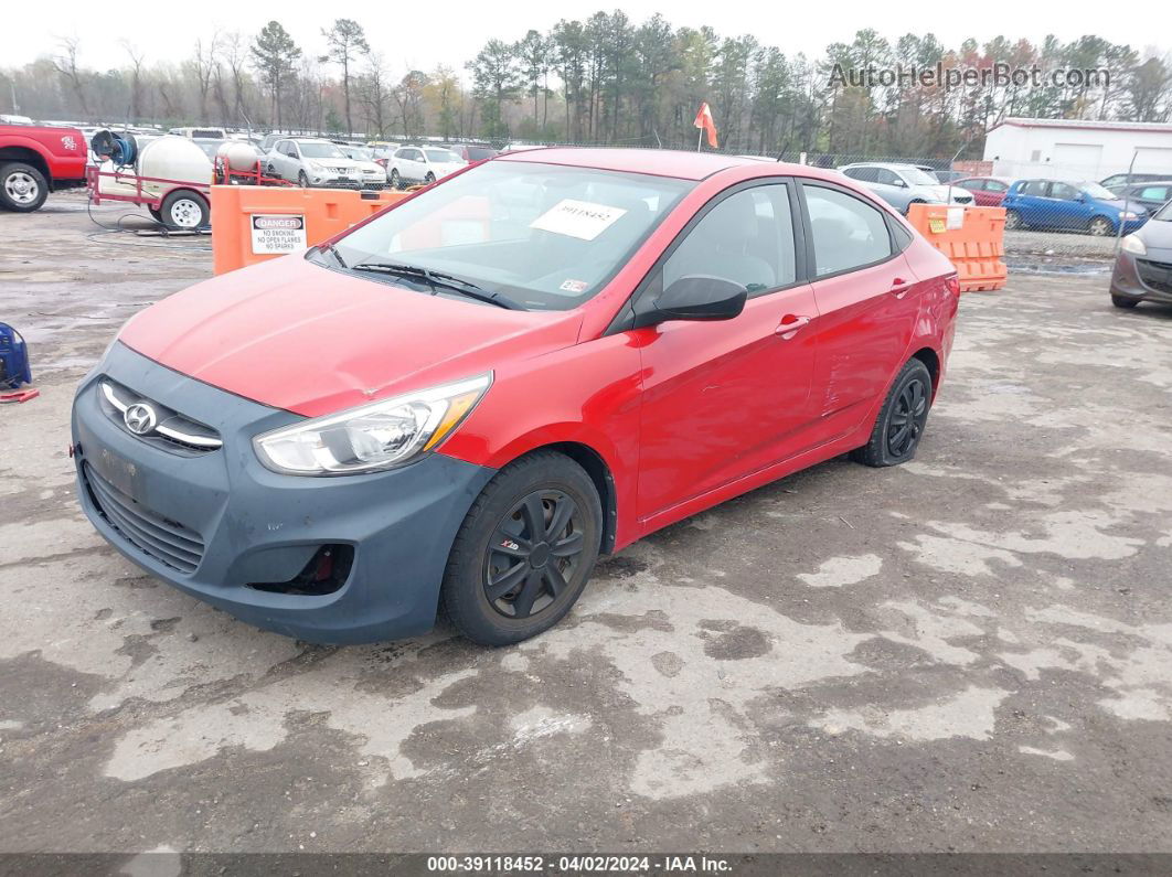 2016 Hyundai Accent Se Красный vin: KMHCT4AE8GU966746