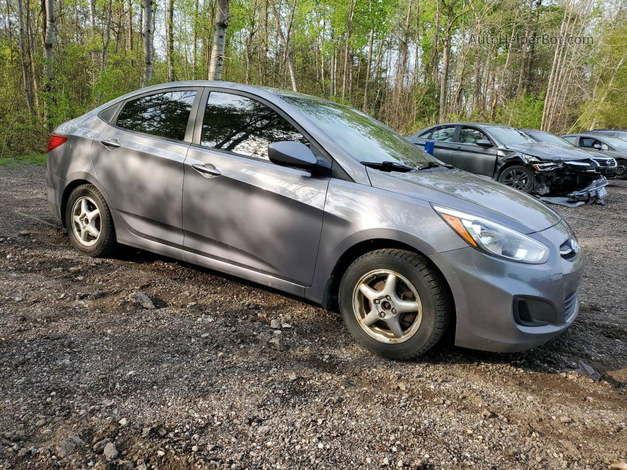 2016 Hyundai Accent Se Silver vin: KMHCT4AE8GU973728