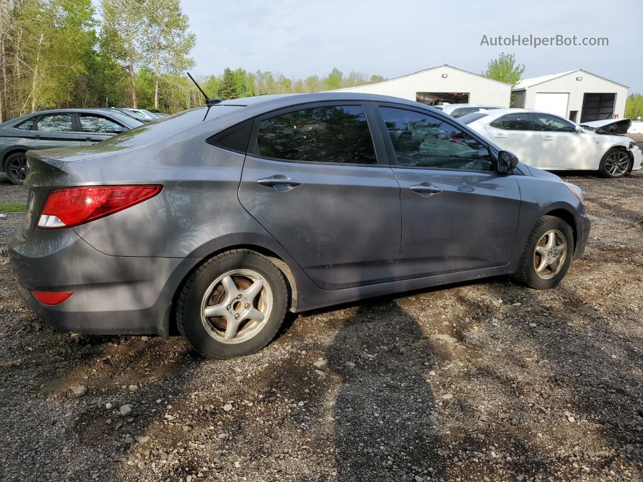 2016 Hyundai Accent Se Серебряный vin: KMHCT4AE8GU973728