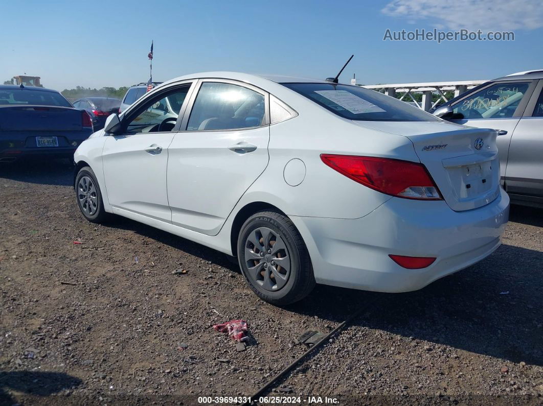 2016 Hyundai Accent Se White vin: KMHCT4AE8GU979173