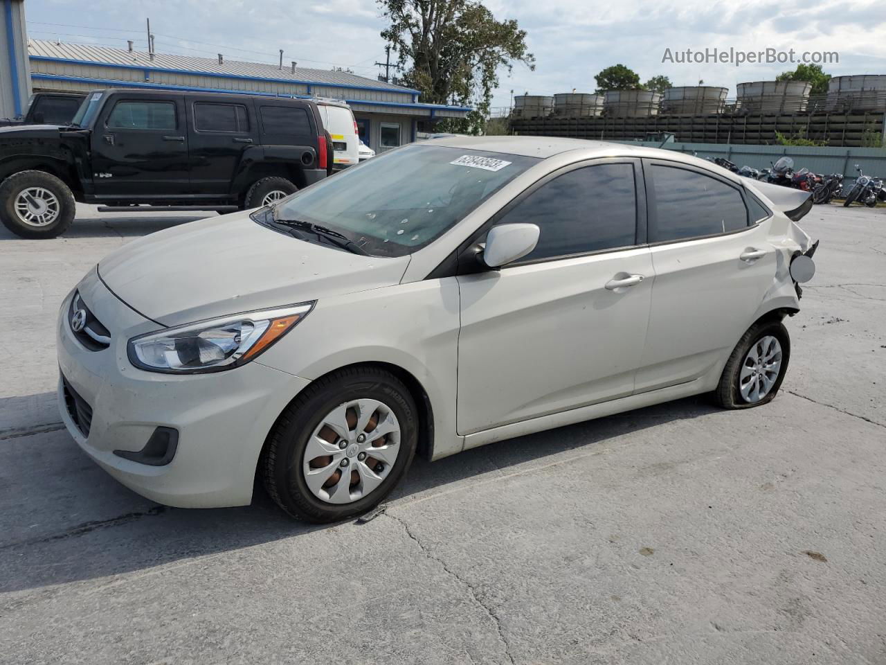 2016 Hyundai Accent Se Бежевый vin: KMHCT4AE8GU991369