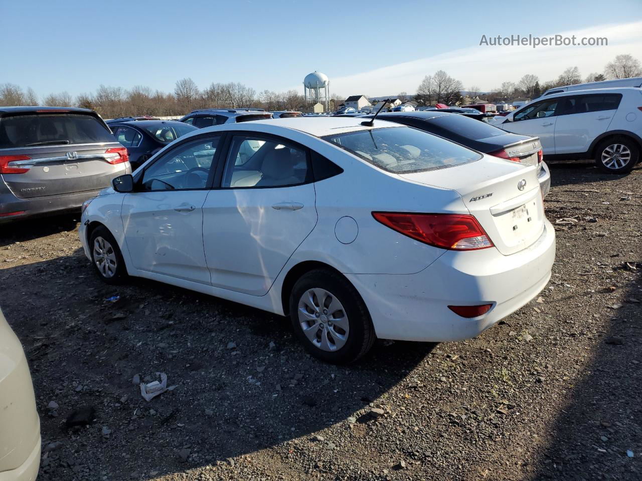 2016 Hyundai Accent Se White vin: KMHCT4AE8GU995485