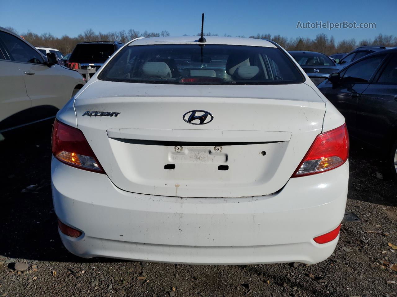 2016 Hyundai Accent Se White vin: KMHCT4AE8GU995485