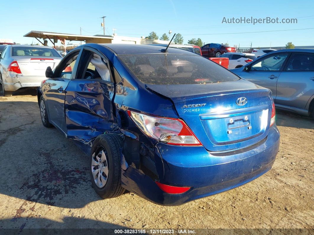 2016 Hyundai Accent Se Синий vin: KMHCT4AE8GU998886