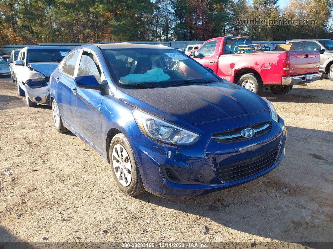 2016 Hyundai Accent Se Синий vin: KMHCT4AE8GU998886