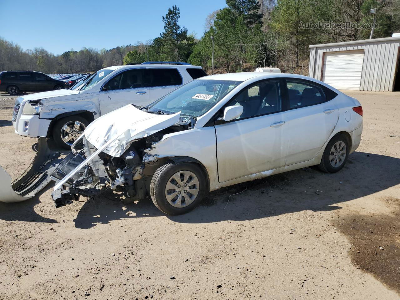 2017 Hyundai Accent Se White vin: KMHCT4AE8HU173240