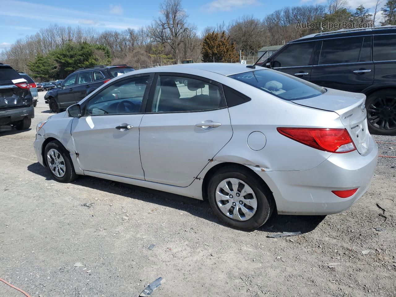 2017 Hyundai Accent Se Silver vin: KMHCT4AE8HU236871