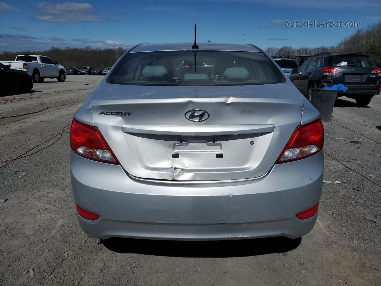 2017 Hyundai Accent Se Silver vin: KMHCT4AE8HU236871