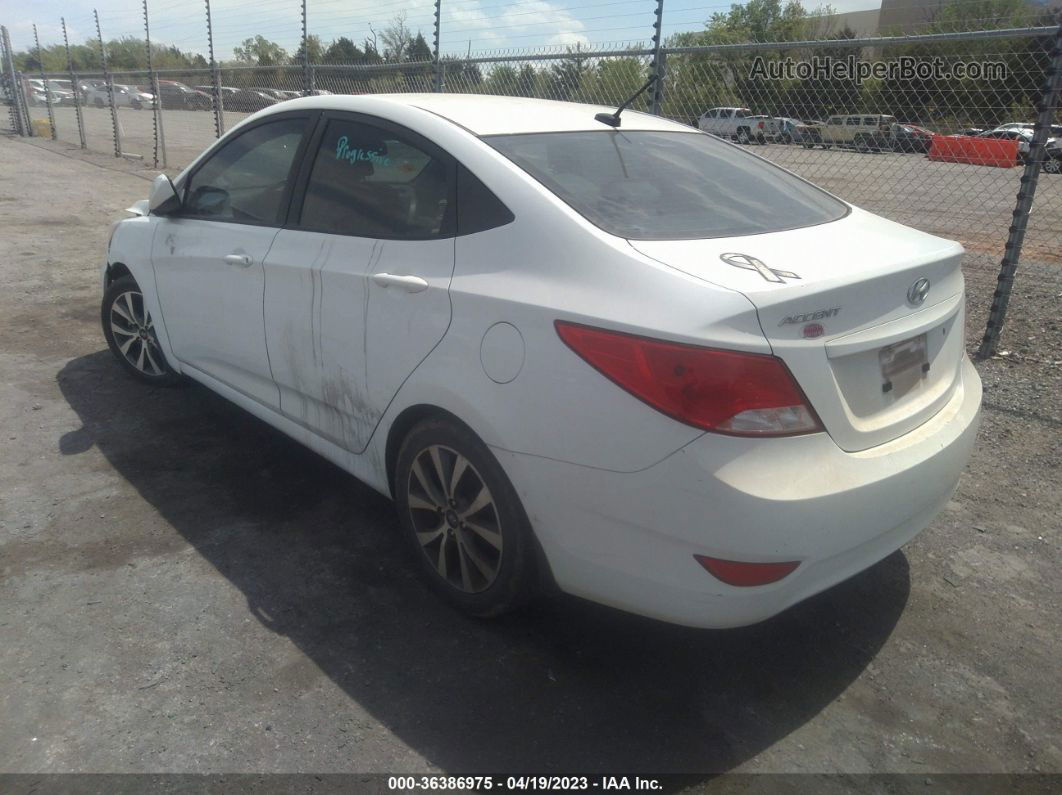 2017 Hyundai Accent Value Edition White vin: KMHCT4AE8HU255811