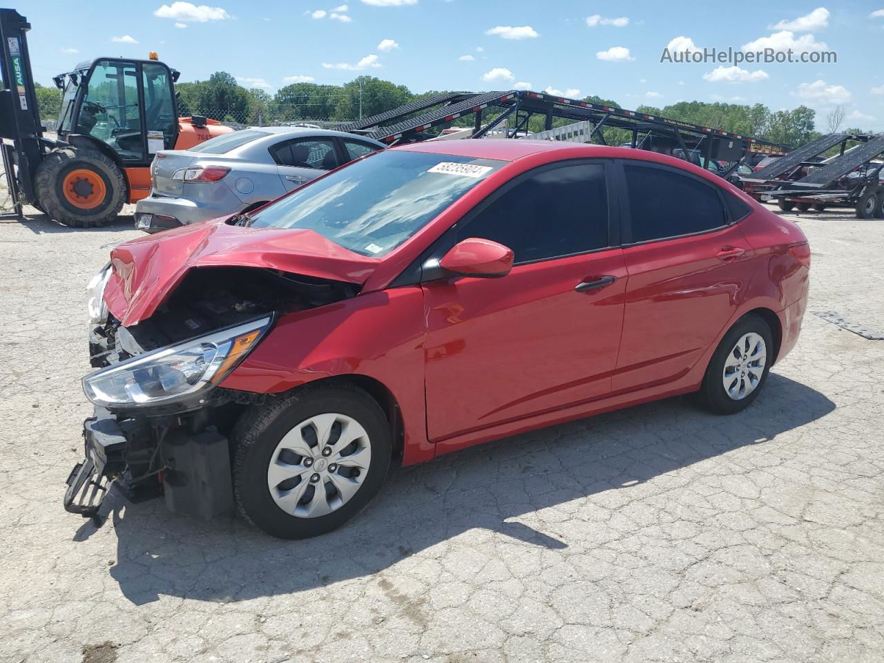 2017 Hyundai Accent Se Red vin: KMHCT4AE8HU280451