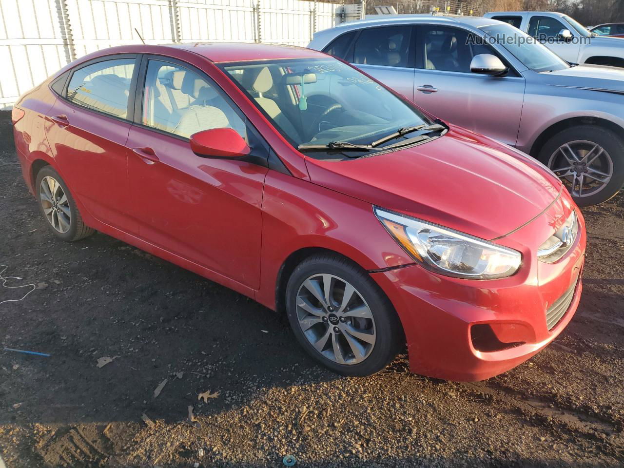 2017 Hyundai Accent Se Red vin: KMHCT4AE8HU346481