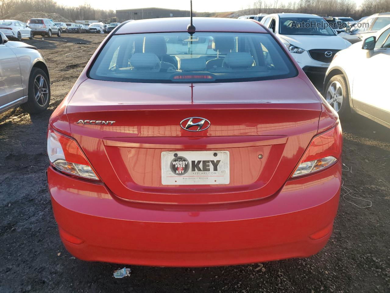 2017 Hyundai Accent Se Red vin: KMHCT4AE8HU346481