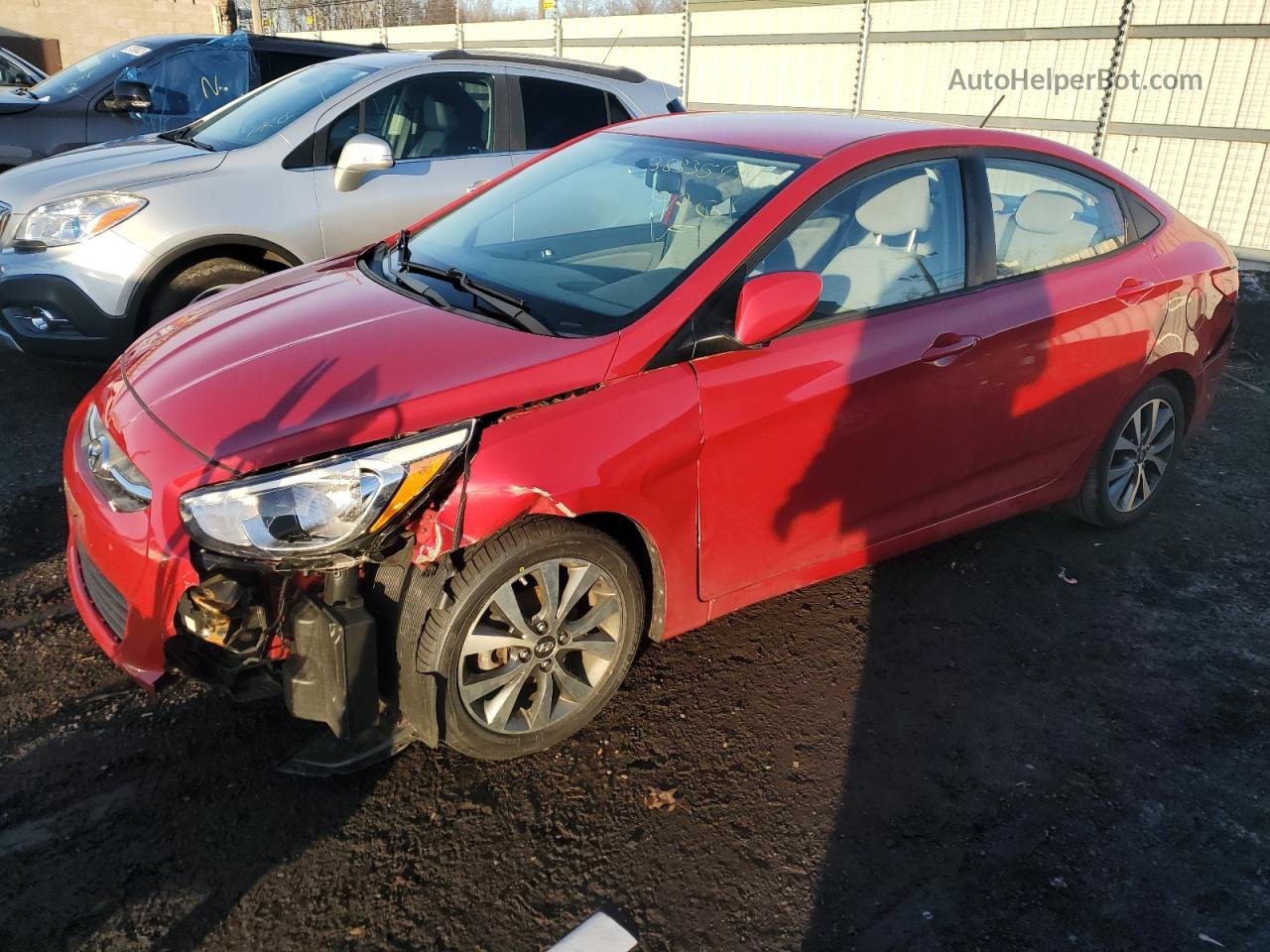 2017 Hyundai Accent Se Red vin: KMHCT4AE8HU346481