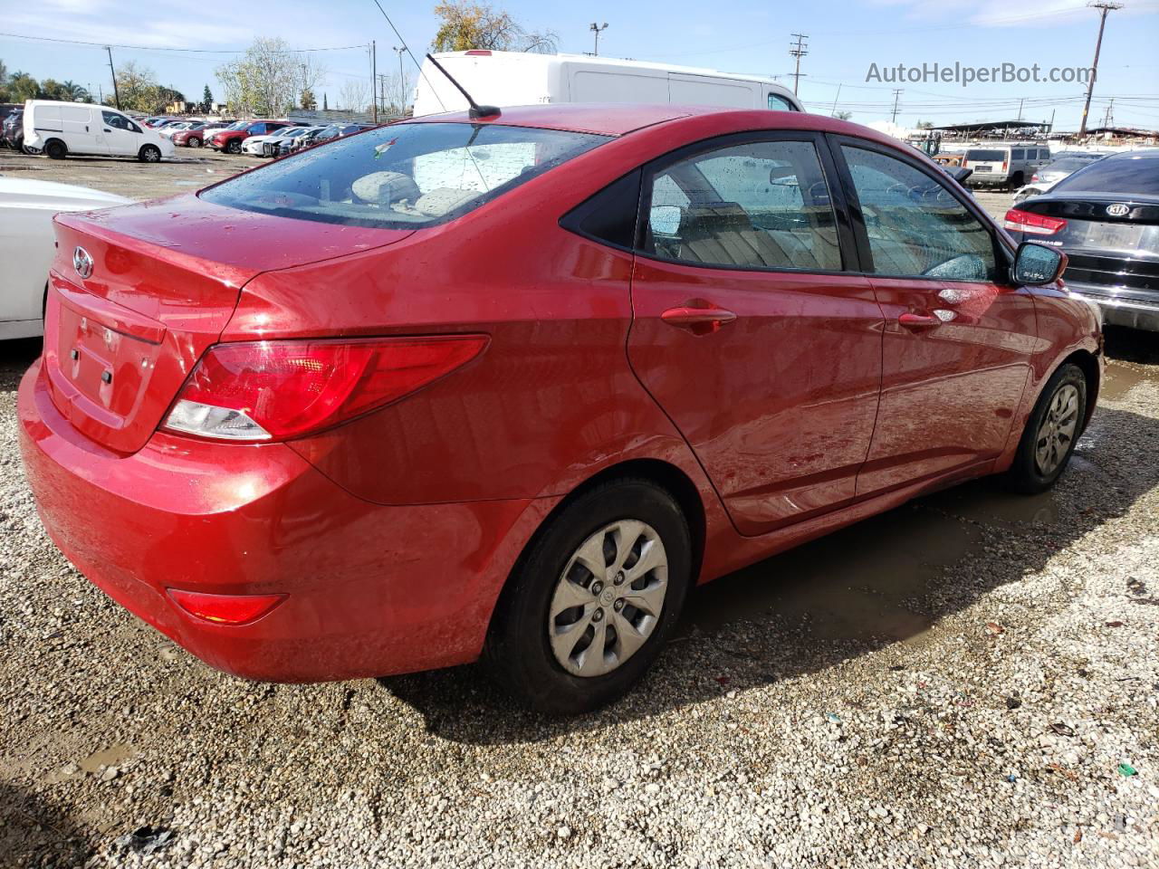 2017 Hyundai Accent Se Red vin: KMHCT4AE8HU360221