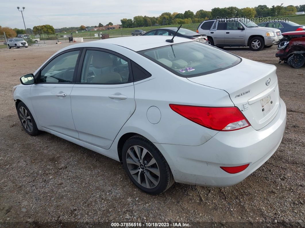 2017 Hyundai Accent Value Edition White vin: KMHCT4AE8HU371252