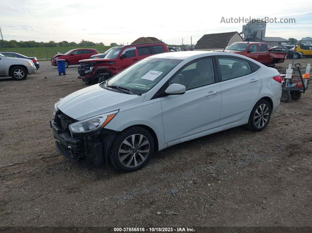 2017 Hyundai Accent Value Edition White vin: KMHCT4AE8HU371252