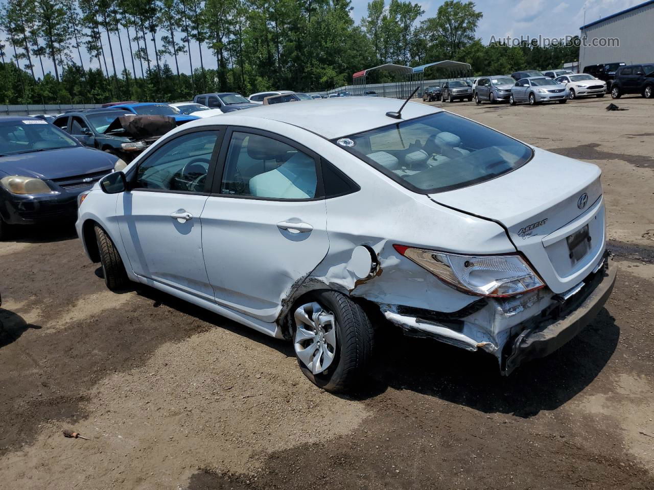 2017 Hyundai Accent Se White vin: KMHCT4AE8HU379044