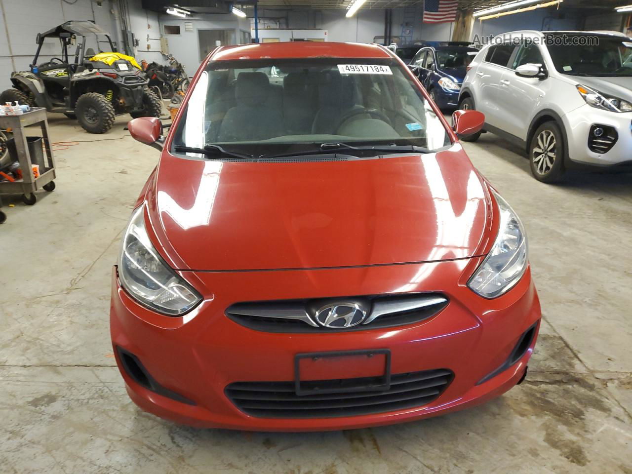 2013 Hyundai Accent Gls Red vin: KMHCT4AE9DU385154