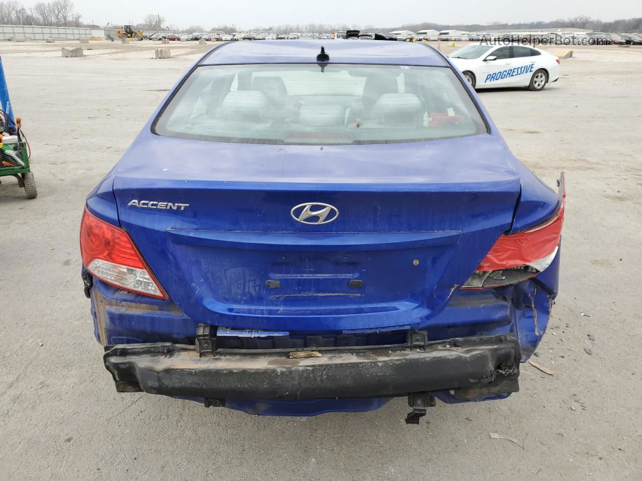 2014 Hyundai Accent Gls Blue vin: KMHCT4AE9EU642377