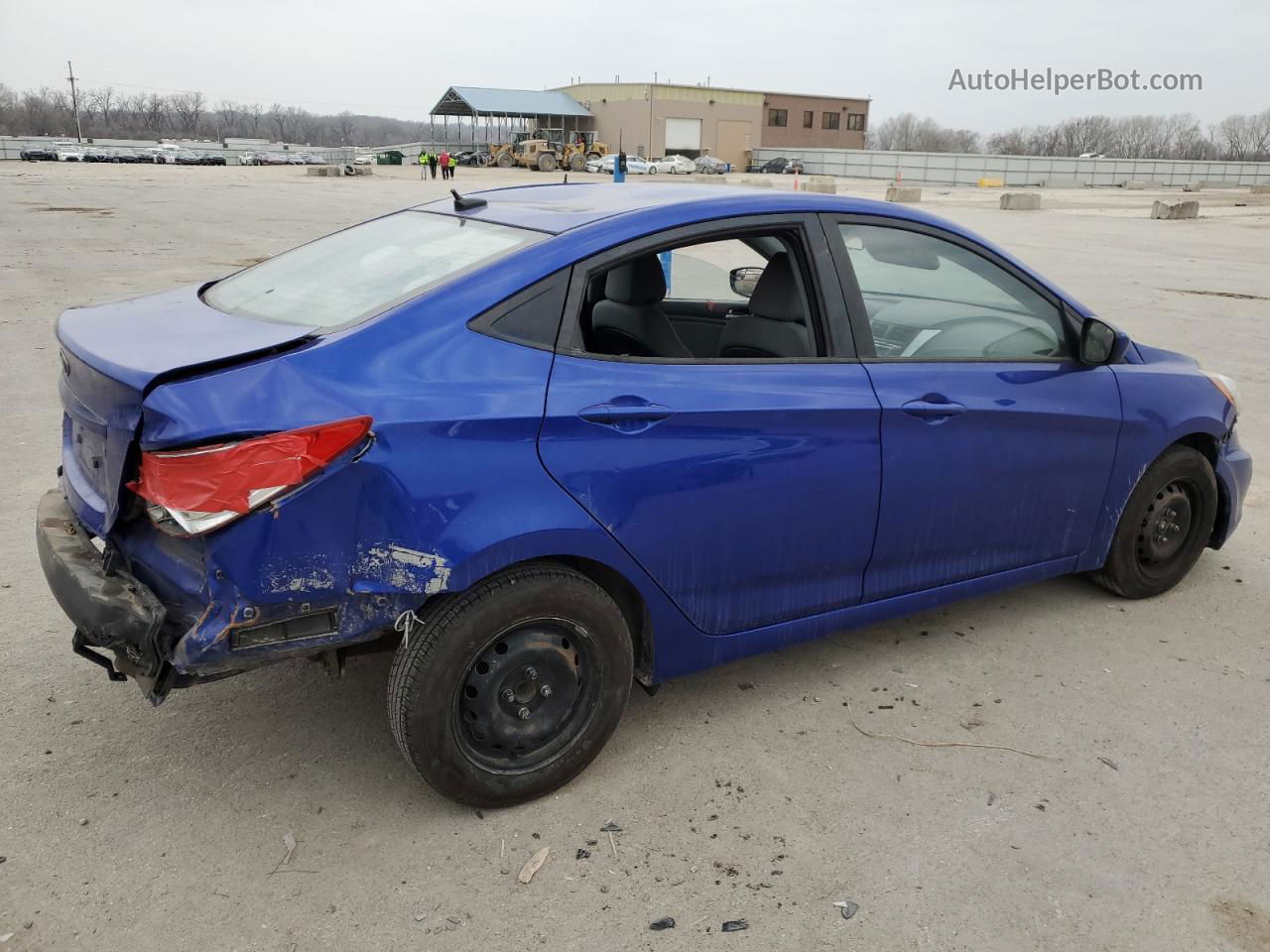 2014 Hyundai Accent Gls Blue vin: KMHCT4AE9EU642377