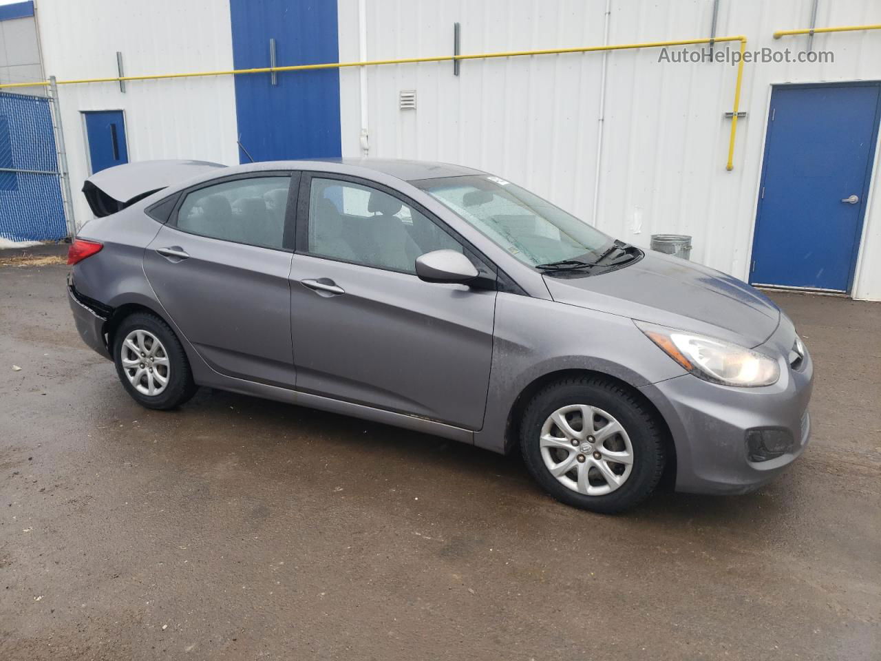 2014 Hyundai Accent Gls Gray vin: KMHCT4AE9EU672902