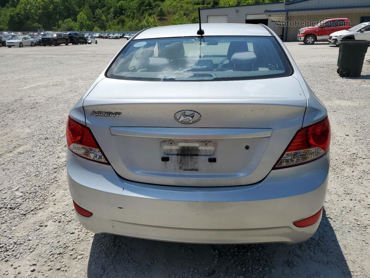 2014 Hyundai Accent Gls Silver vin: KMHCT4AE9EU675041