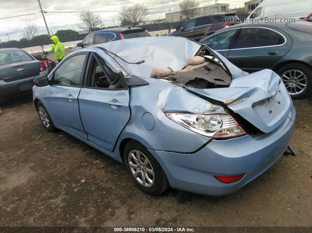 2014 Hyundai Accent Gls Blue vin: KMHCT4AE9EU696925