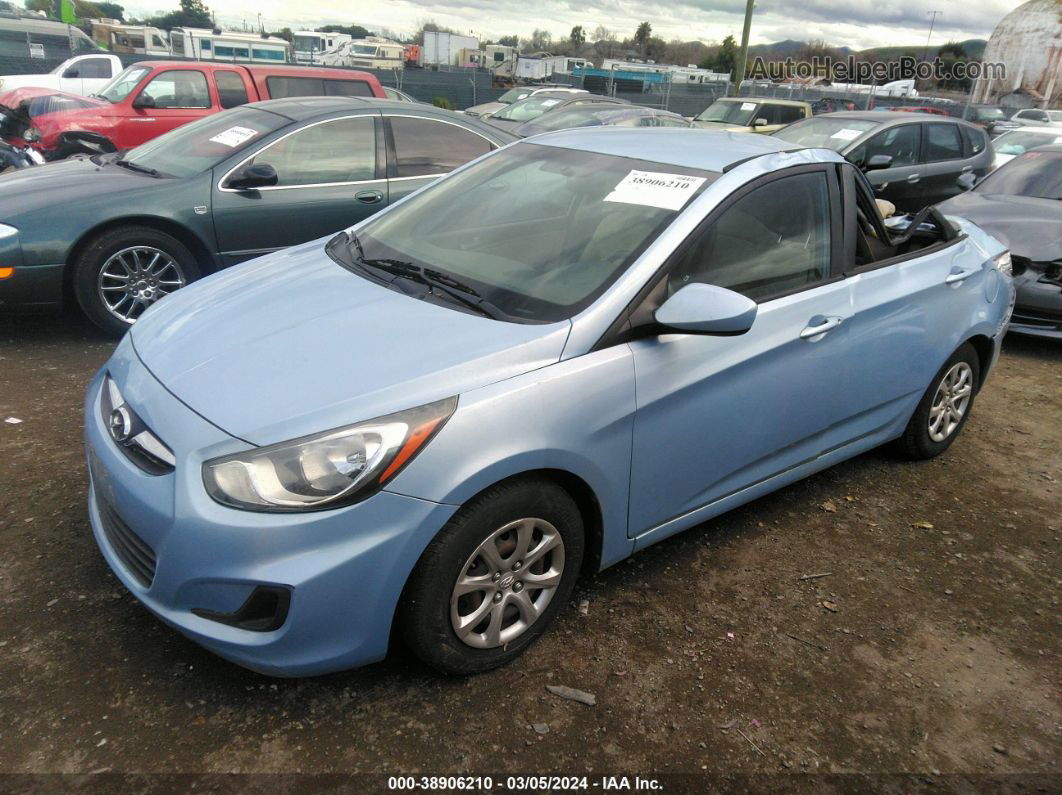 2014 Hyundai Accent Gls Blue vin: KMHCT4AE9EU696925