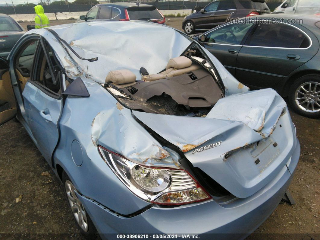 2014 Hyundai Accent Gls Blue vin: KMHCT4AE9EU696925