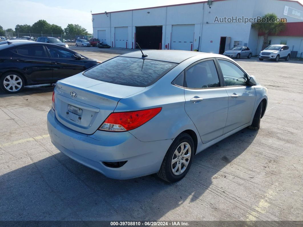 2014 Hyundai Accent Gls Синий vin: KMHCT4AE9EU717658