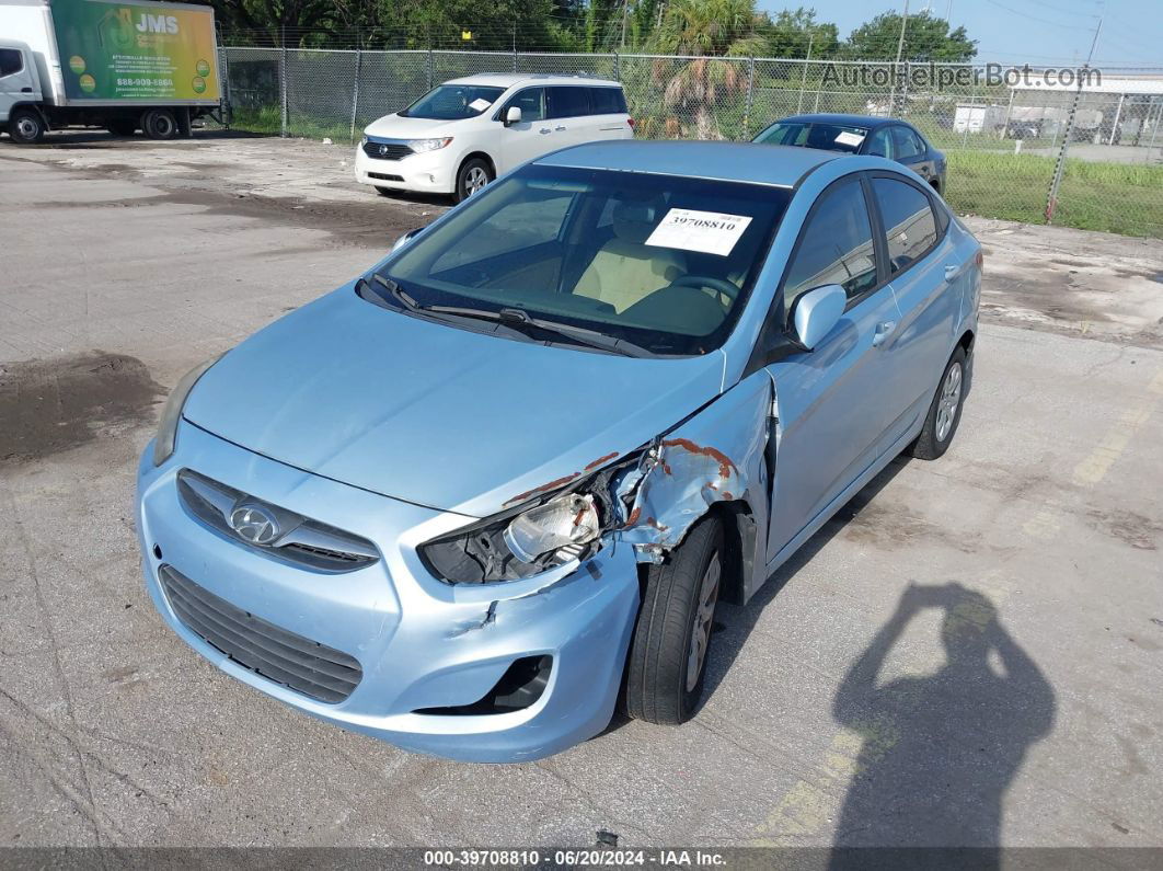 2014 Hyundai Accent Gls Blue vin: KMHCT4AE9EU717658