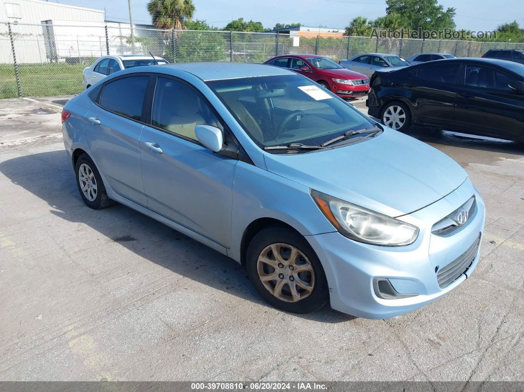 2014 Hyundai Accent Gls Blue vin: KMHCT4AE9EU717658