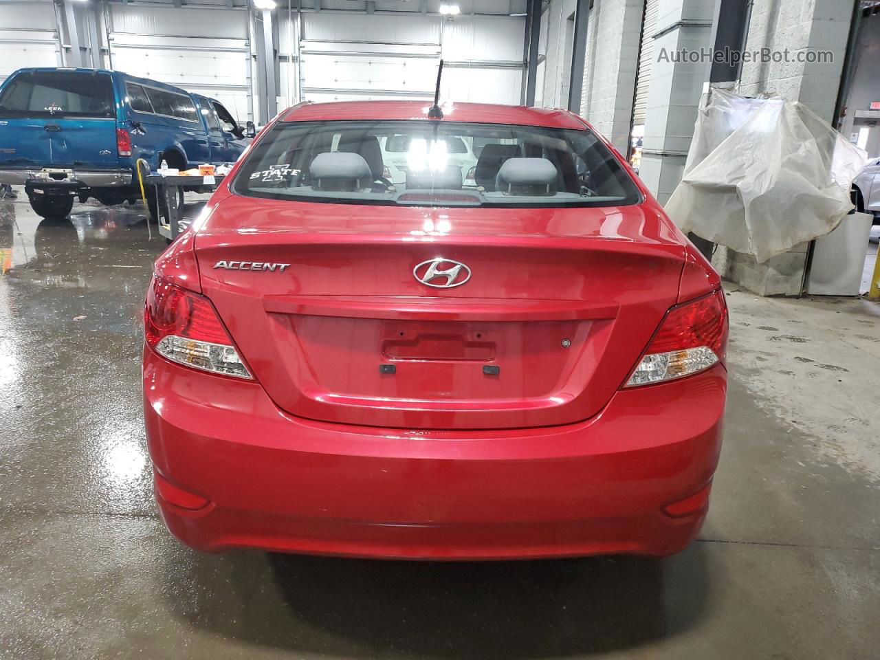 2014 Hyundai Accent Gls Red vin: KMHCT4AE9EU728966