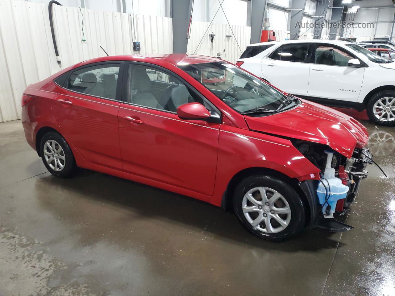 2014 Hyundai Accent Gls Red vin: KMHCT4AE9EU728966