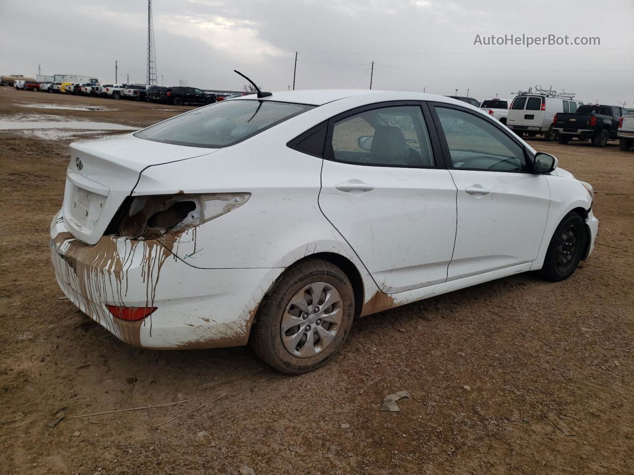 2015 Hyundai Accent Gls White vin: KMHCT4AE9FU794791