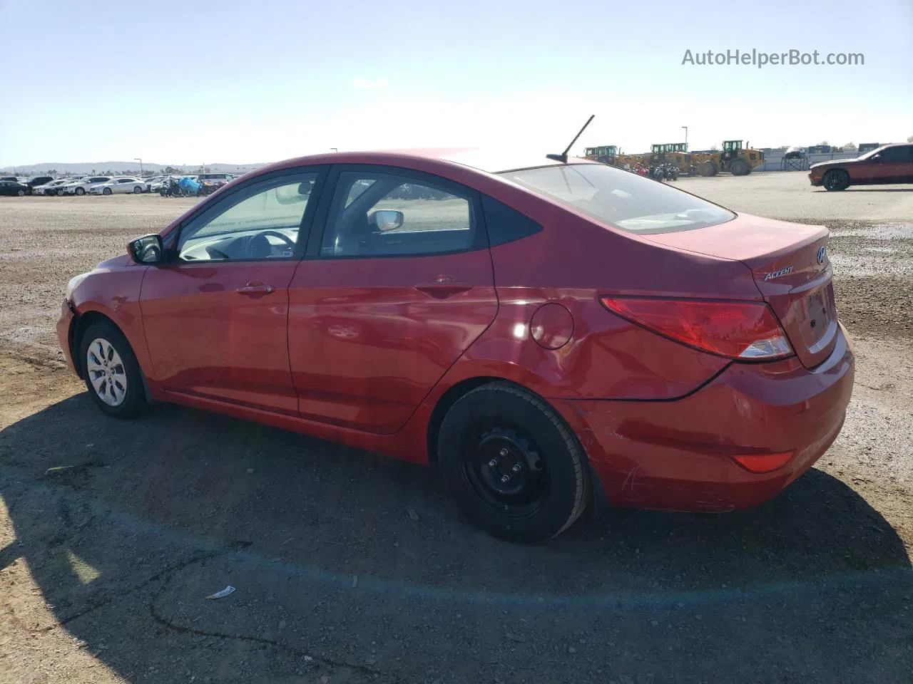 2015 Hyundai Accent Gls Red vin: KMHCT4AE9FU800105