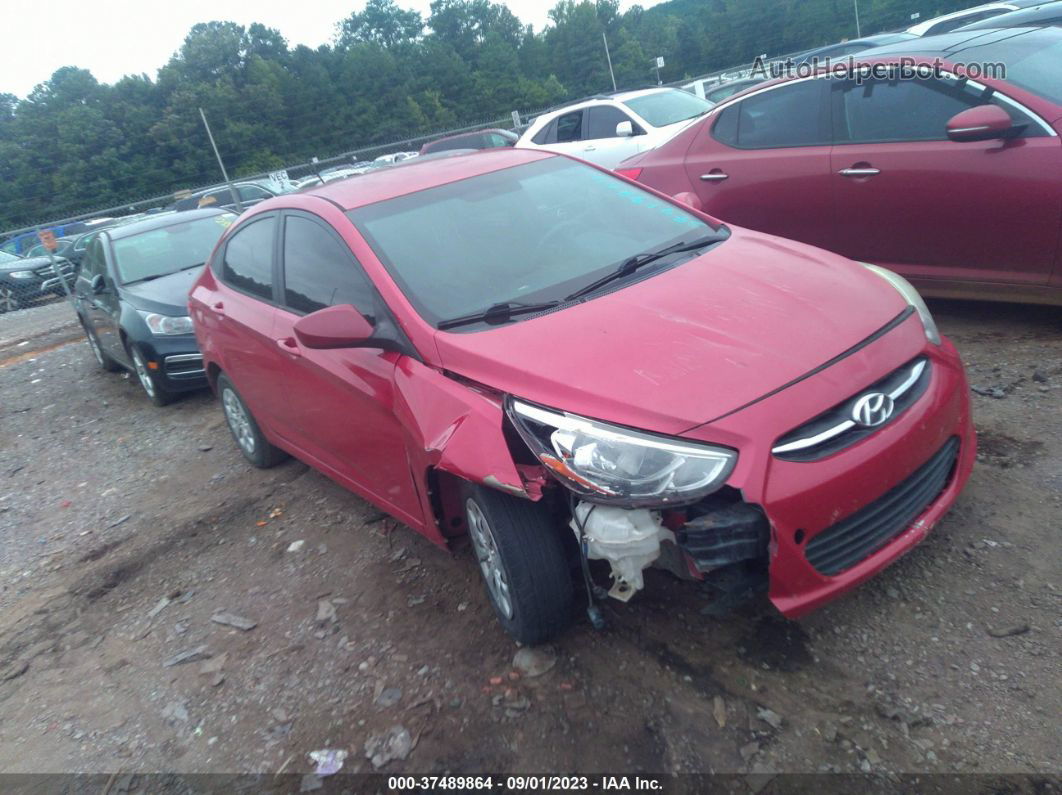 2015 Hyundai Accent Gls Red vin: KMHCT4AE9FU800931